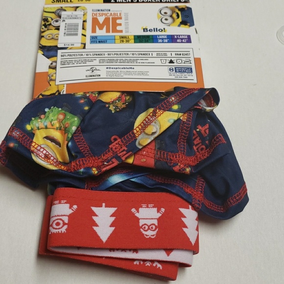 Minions despicable me Mens 2pk boxer briefs - Picture 3 of 6
